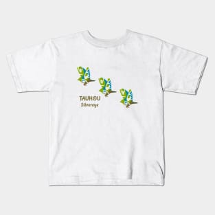 Silvereye TAUHOU New Zealand Bird Kids T-Shirt